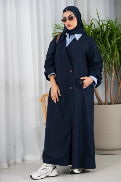 Trenchcoat Abaya navy IB230